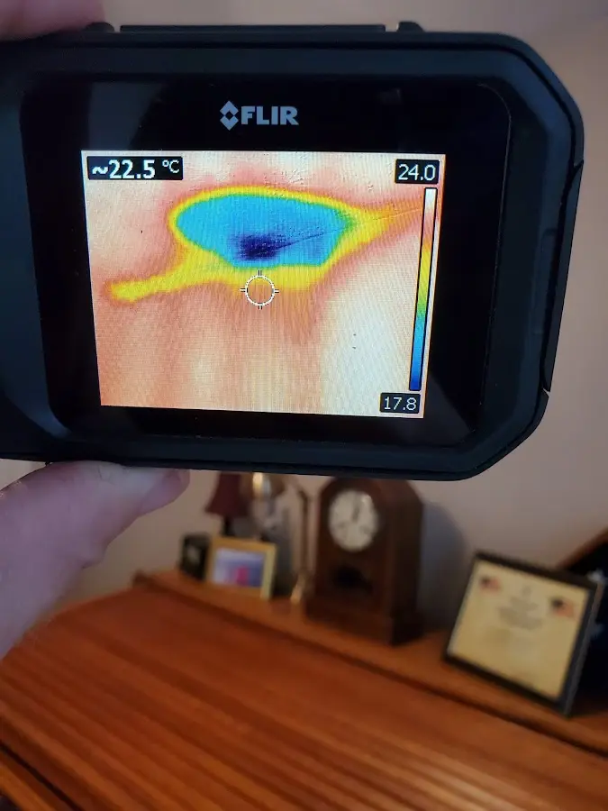 Thermal imaging inspection for water damage in Stayton
